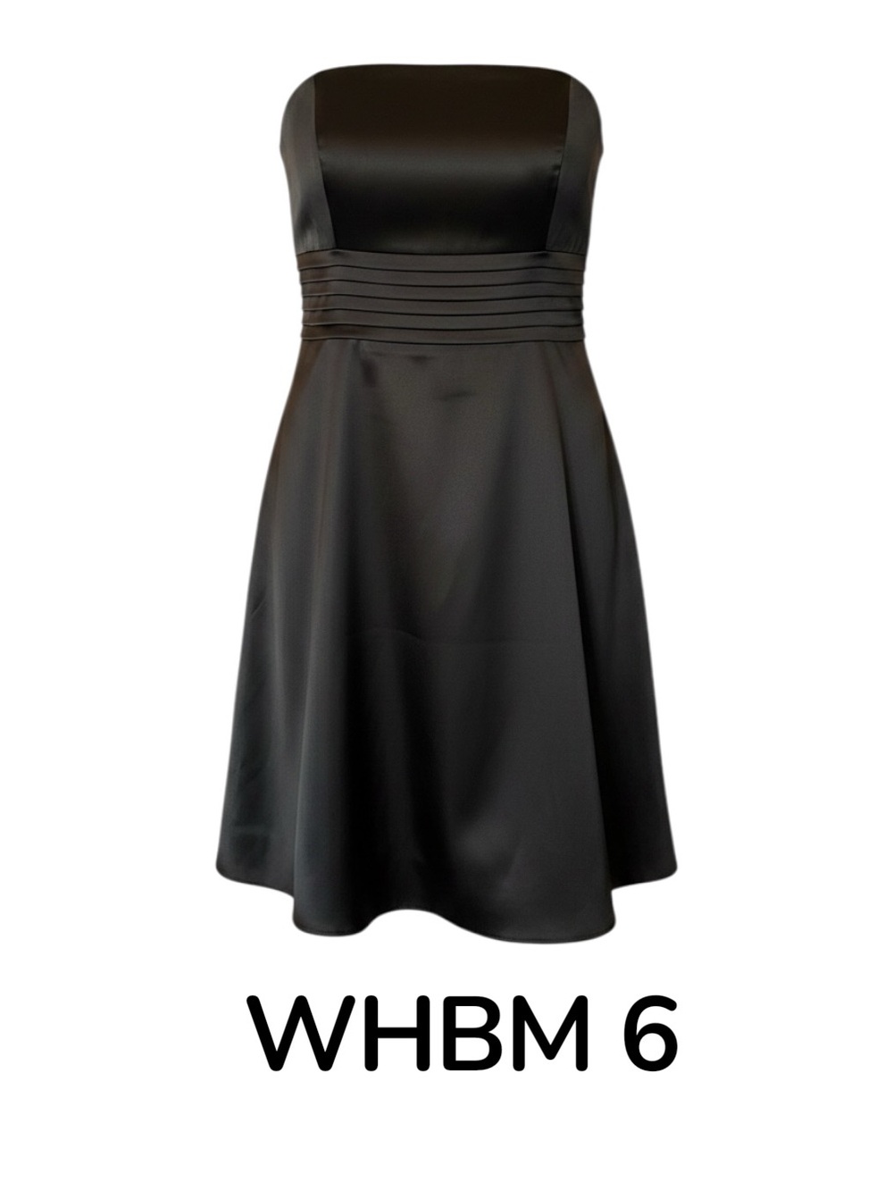 White House Black Market Strapless Black A-Line Cocktail Dress